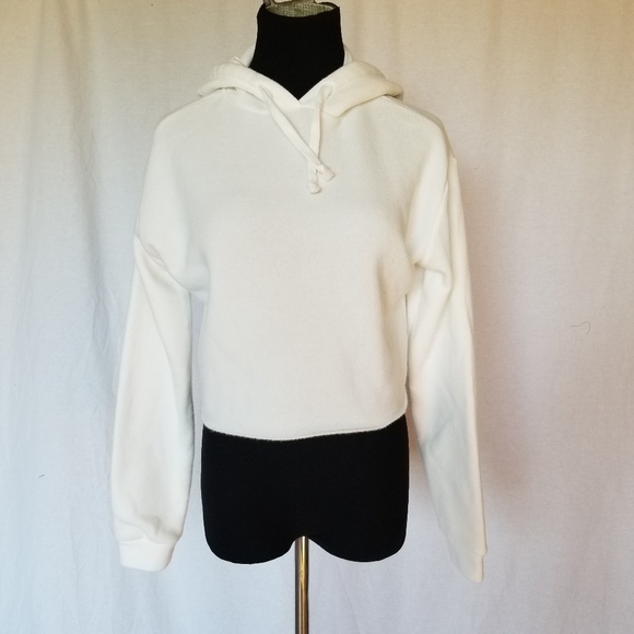 white hoodie topshop